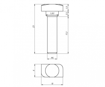Т-болт М5х20-6