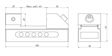 Тиски станочные лекальные QKG36