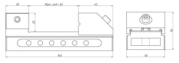 Тиски станочные лекальные QKG50