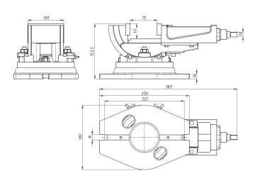 Тиски глобусные станочные Q41100