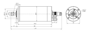 CNC-80A-1.5 вода 1,5кВт 220В ER11