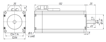 Комплект мотор 3N +драйвер энкодер RS485 CL57R+3N