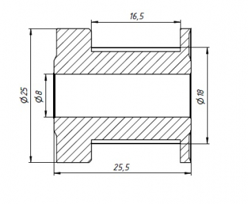 Шкив 20T-3M-15CF 8mm - купить в интернет-магазине cnc-tehnologi.ru c ...