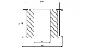 Шкив 20T-5M-20AF 14mm