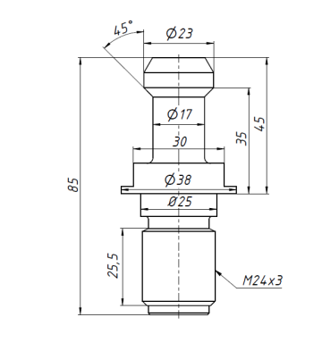 Штревель BT50-45