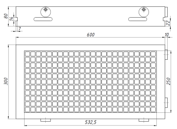 Постоянный магнитный стол PMQC-3060 для станка, механический