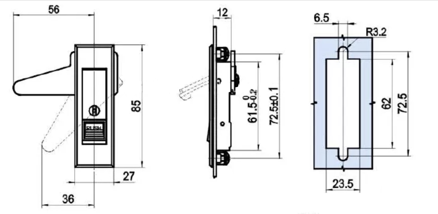 Защелка ms725 2